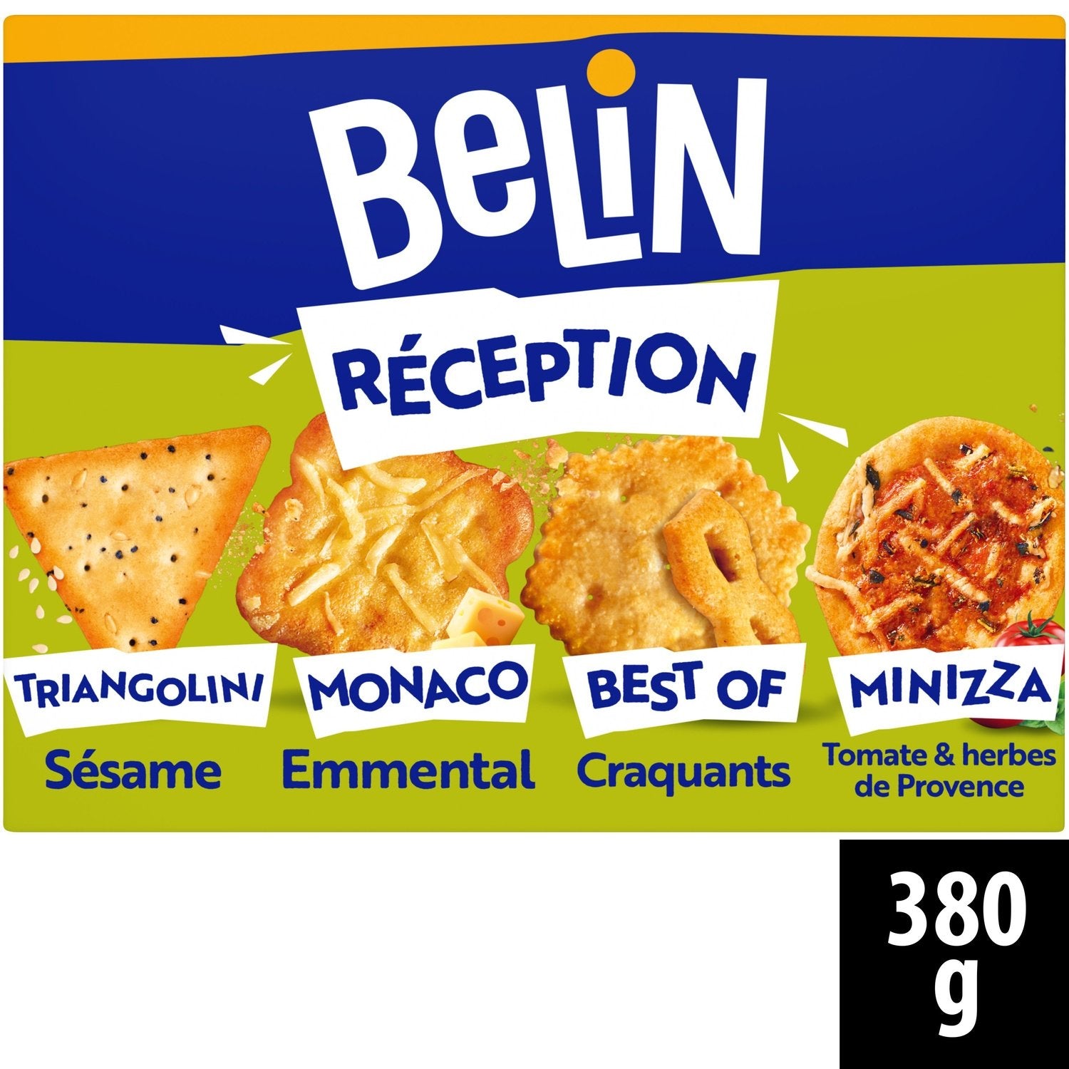 Biscuits Apéritifs Crackers Assortiment Réception BELIN La boîte de 380 g