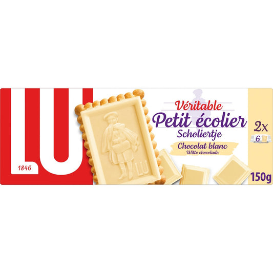 Petit Ecolier LU Petit Beurre Kekse mit weißer Schokolade überzogen