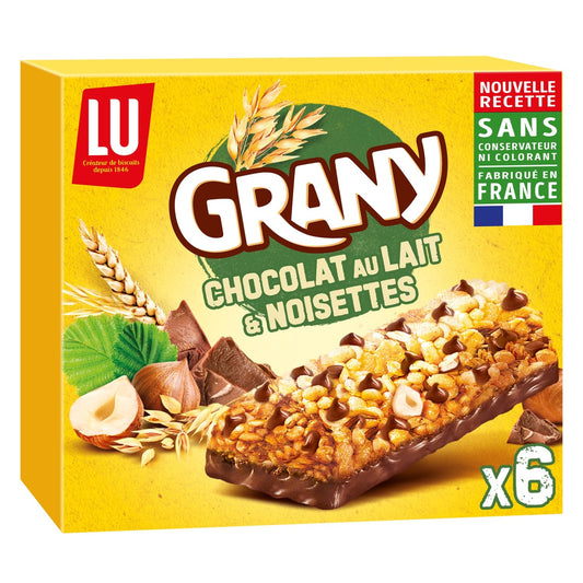 Grany Milk Chocolate and Hazelnut Cereal Bars LU