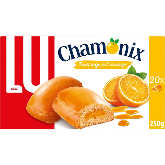Chamonix Orange Filled Biscuits LU