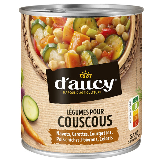 D'AUCY Cooked Vegetables for Couscous