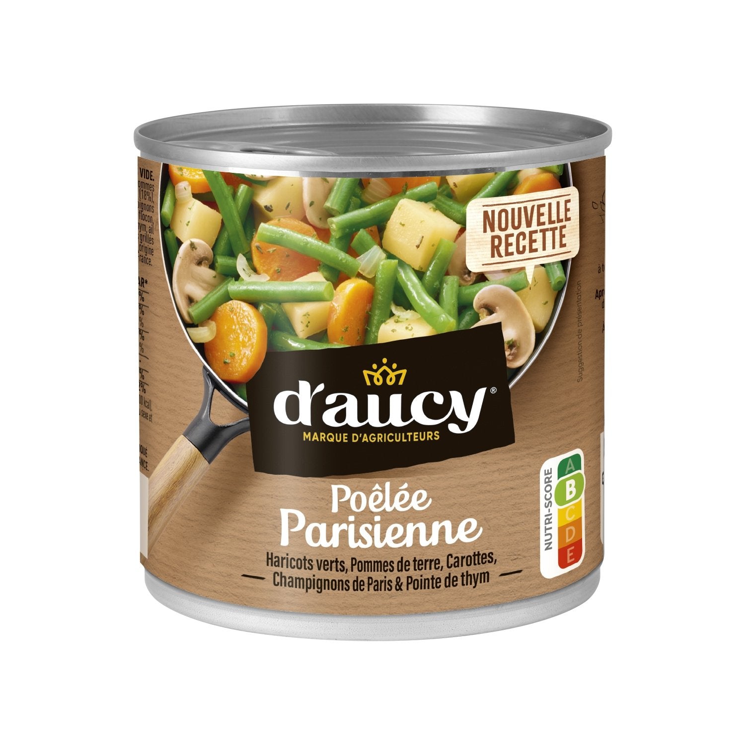 Légumes Cuisinés Poêlée Parisienne D'AUCY La boîte de 290 g