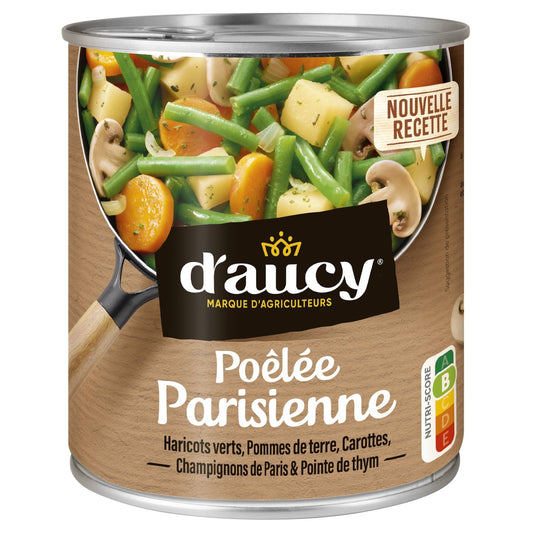Légumes Cuisinés Poêlée Parisienne D'AUCY La boîte de 580 g