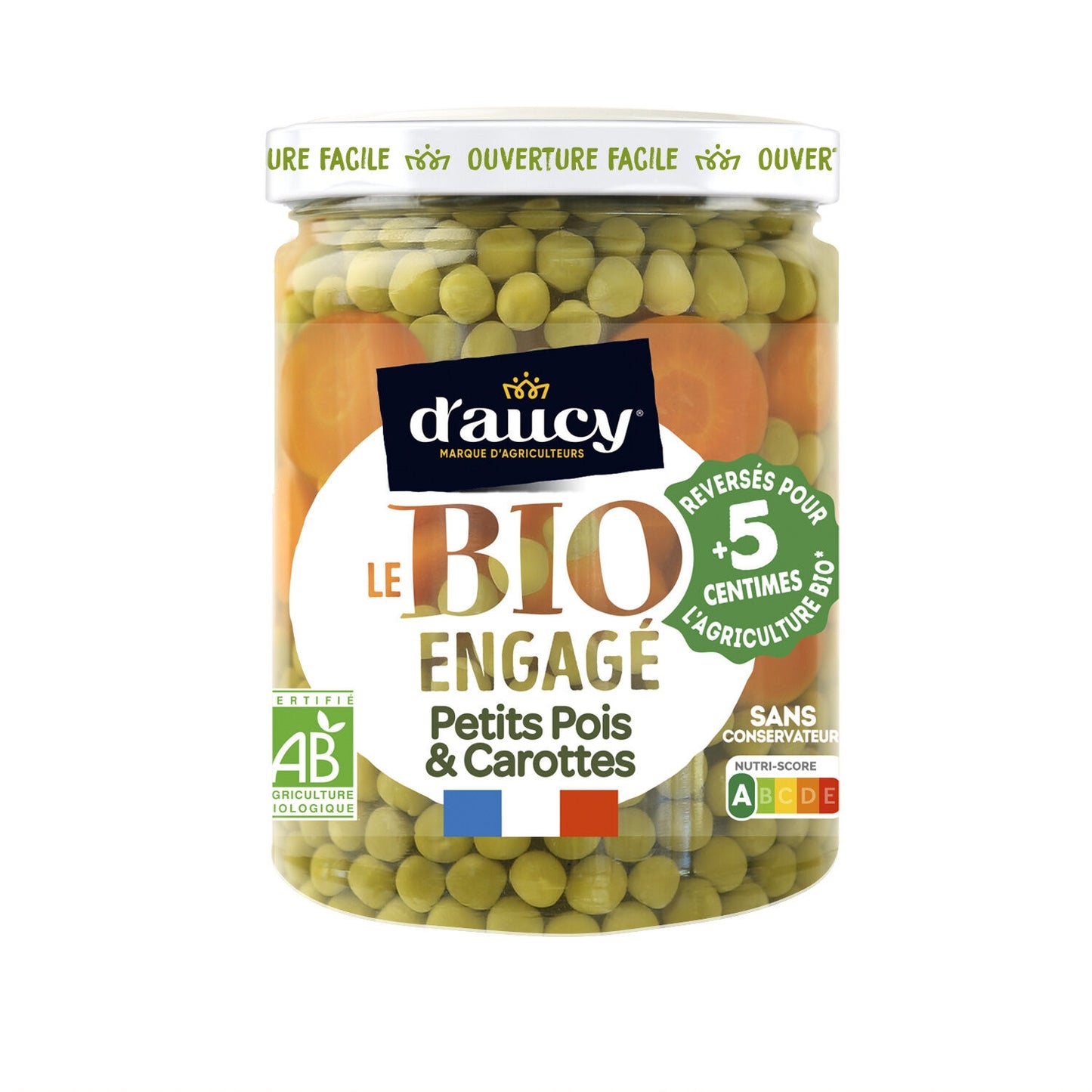 D'AUCY Organic Peas and Carrots