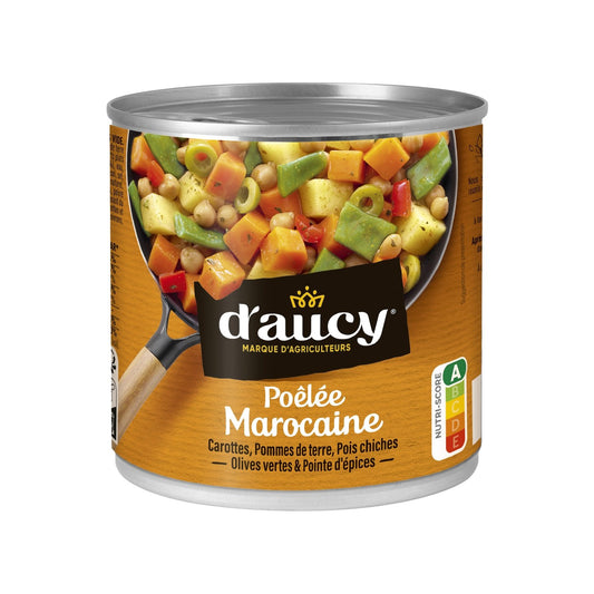 Mélange de Légumes Poêlé à la Marocaine D'AUCY la boîte de 290g