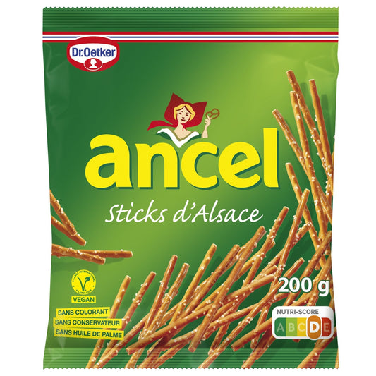 Biscuits Apéritifs Bretzels Sticks ANCEL le paquet de 200 g