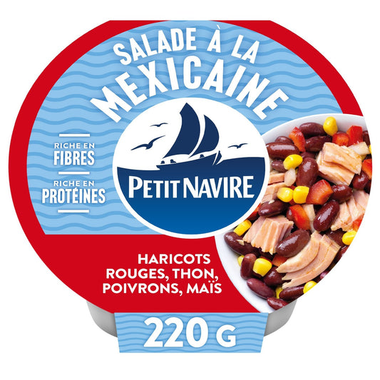 Salade Thon Haricots Rouges Maïs PETIT NAVIRE la barquette de 220 g