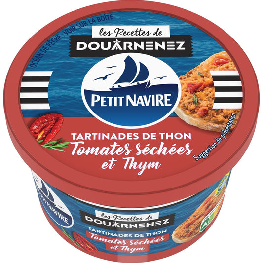 Tartinades de Thon Tomates et Thym PETIT NAVIRE la boite de 125 g