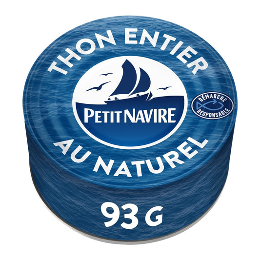 Thon Naturel Démarche Responsable PETIT NAVIRE la boite de 93g