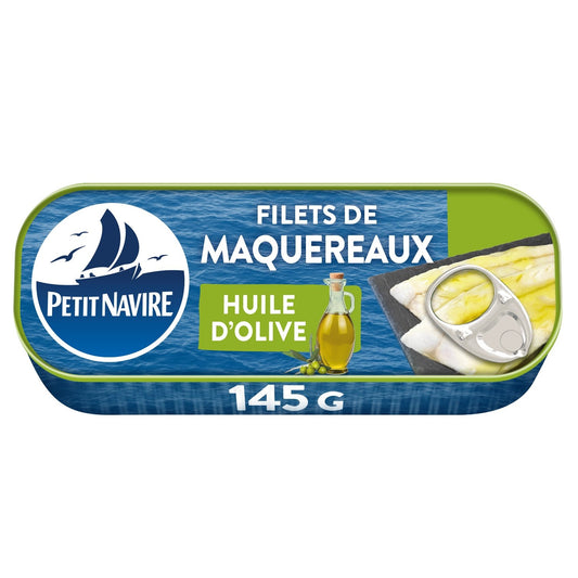 Skinless Mackerel Fillets in Olive Oil SMALL VESSEL