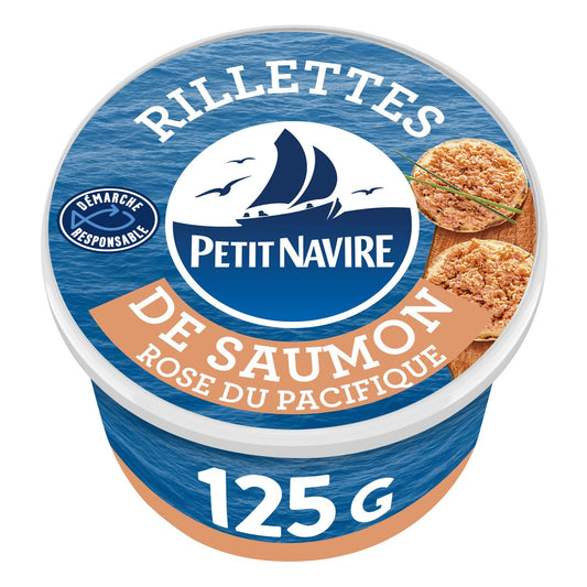 Rillettes de Saumon PETIT NAVIRE le pot de 125g