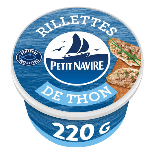Rillettes de Thon PETIT NAVIRE le pot de 220g