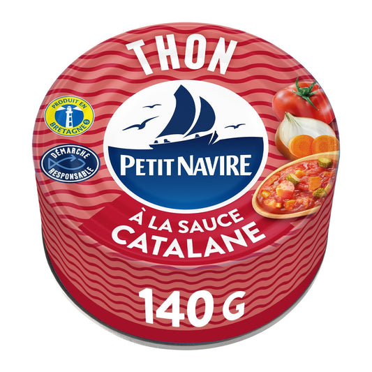 Thon Sauce Catalane PETIT NAVIRE la boite de 140g