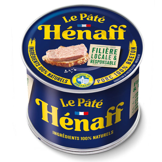 Pâté avec Filets et Jambons HENAFF la boite de 390 g