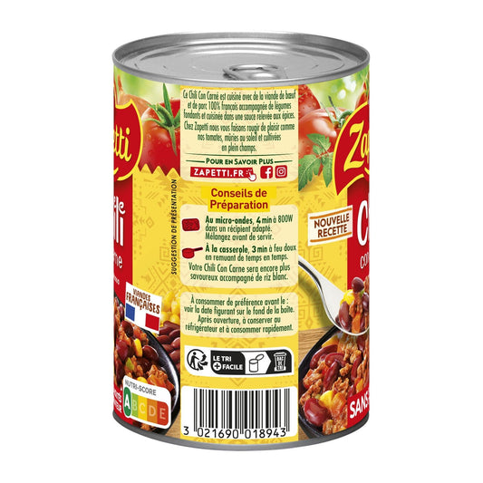 Individual Dish Chili Con Carne Beef ZAPETTI