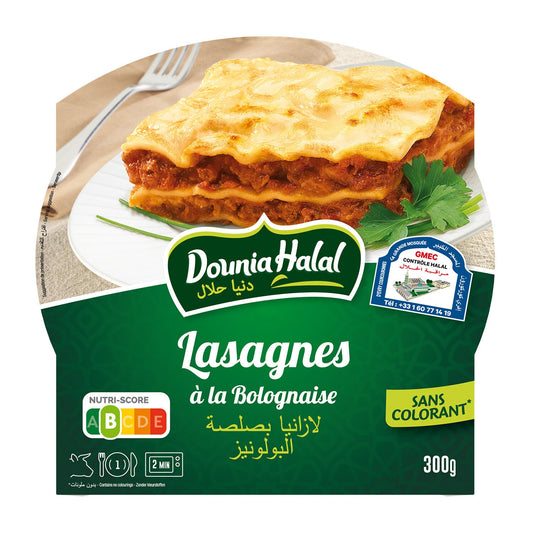 Ready Meal Lasagna Bolognese DOUNIA HALAL