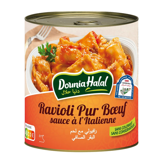 Halal Ready Meal Pure Beef Ravioli DOUNIA HALAL