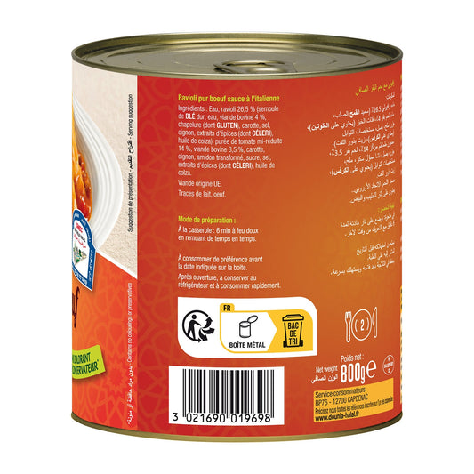 Halal Ready Meal Pure Beef Ravioli DOUNIA HALAL