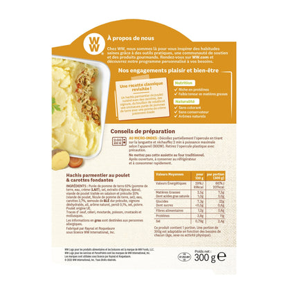 WEIGHT WATCHERS Chicken and Melting Carrots Parmentier Meal