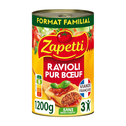 Ready Meal Pure Beef Ravioli ZAPETTI