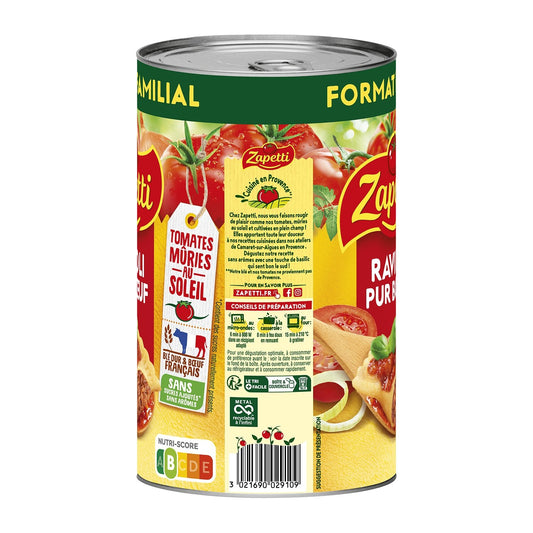 Ready Meal Pure Beef Ravioli ZAPETTI