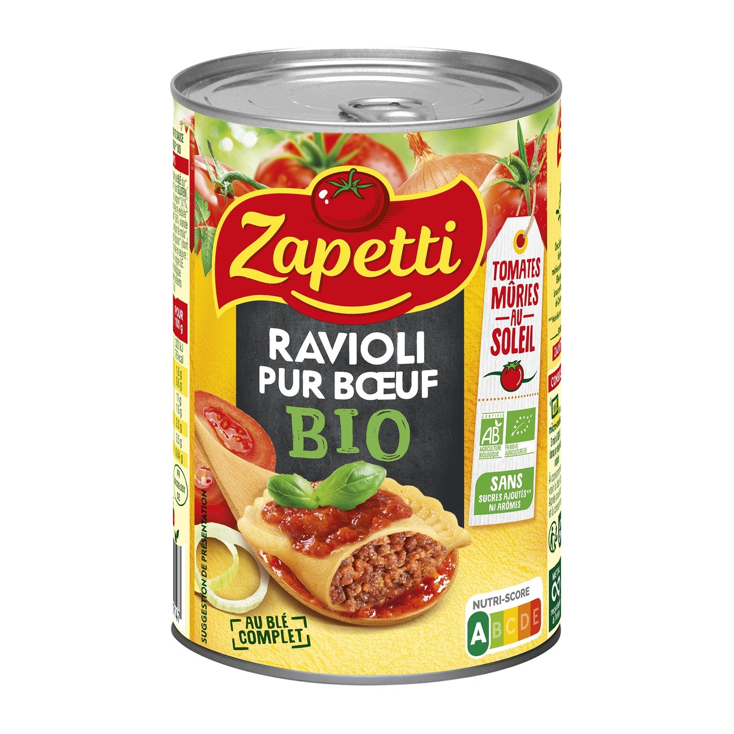 ZAPETTI Organic Pure Beef Ravioli Ready Meal
