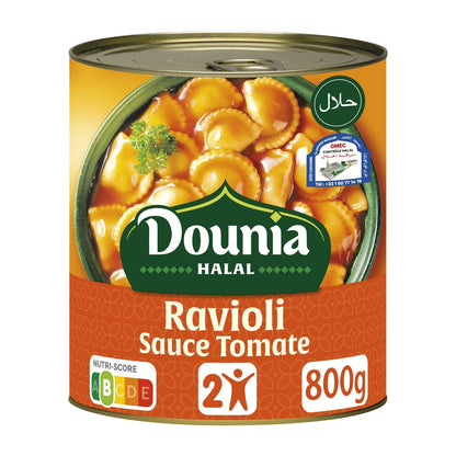 Plat Cuisiné Ravioli à la Sauce Tomate HALAL DOUNIA