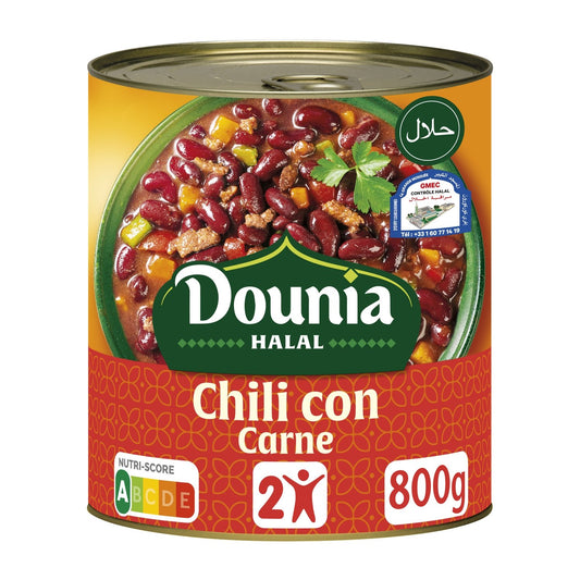 Chili Con Carné DOUNIA HALAL la boite de 800g