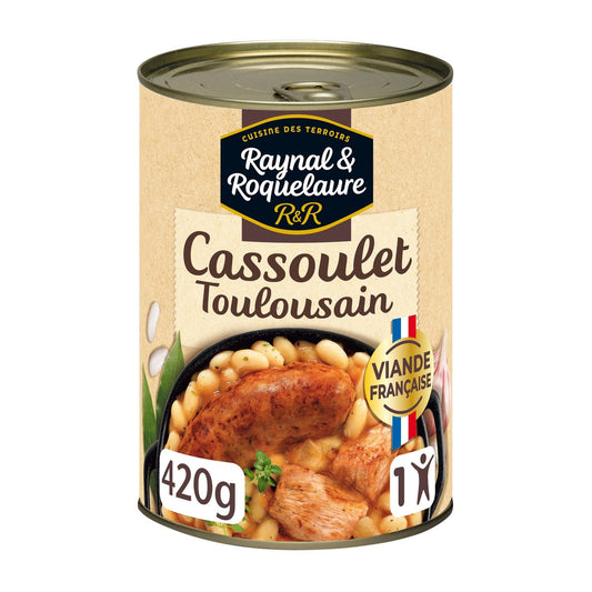 Plat Individuel Cassoulet Toulousain RAYNAL ET ROQUELAURE la boite de 420g
