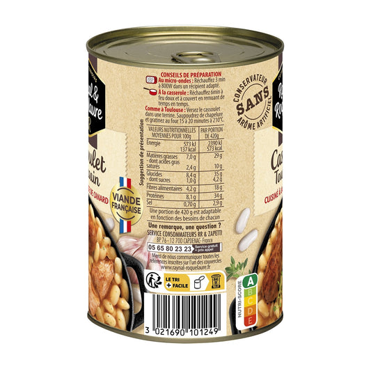 Individual Dish Cassoulet Toulousain RAYNAL AND ROQUELAURE