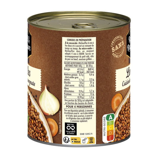 Family Dish Cooked Lentils RAYNAL AND ROQUELAURE