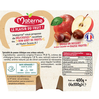MATERNE Apple and Chestnut Compotes