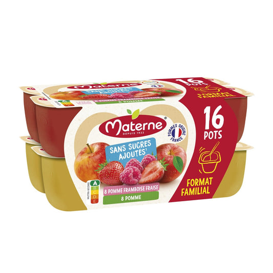 MATERNE Apple, Raspberry, and Strawberry Compotes