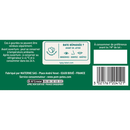 Compotes Fruits from Our Regions Apple Mirabelle from Lorraine No Added Sugar POM'POTES