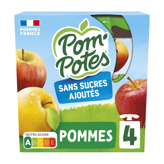 Compotes Pomme Nature Sans Sucres Ajoutés POM'POTES