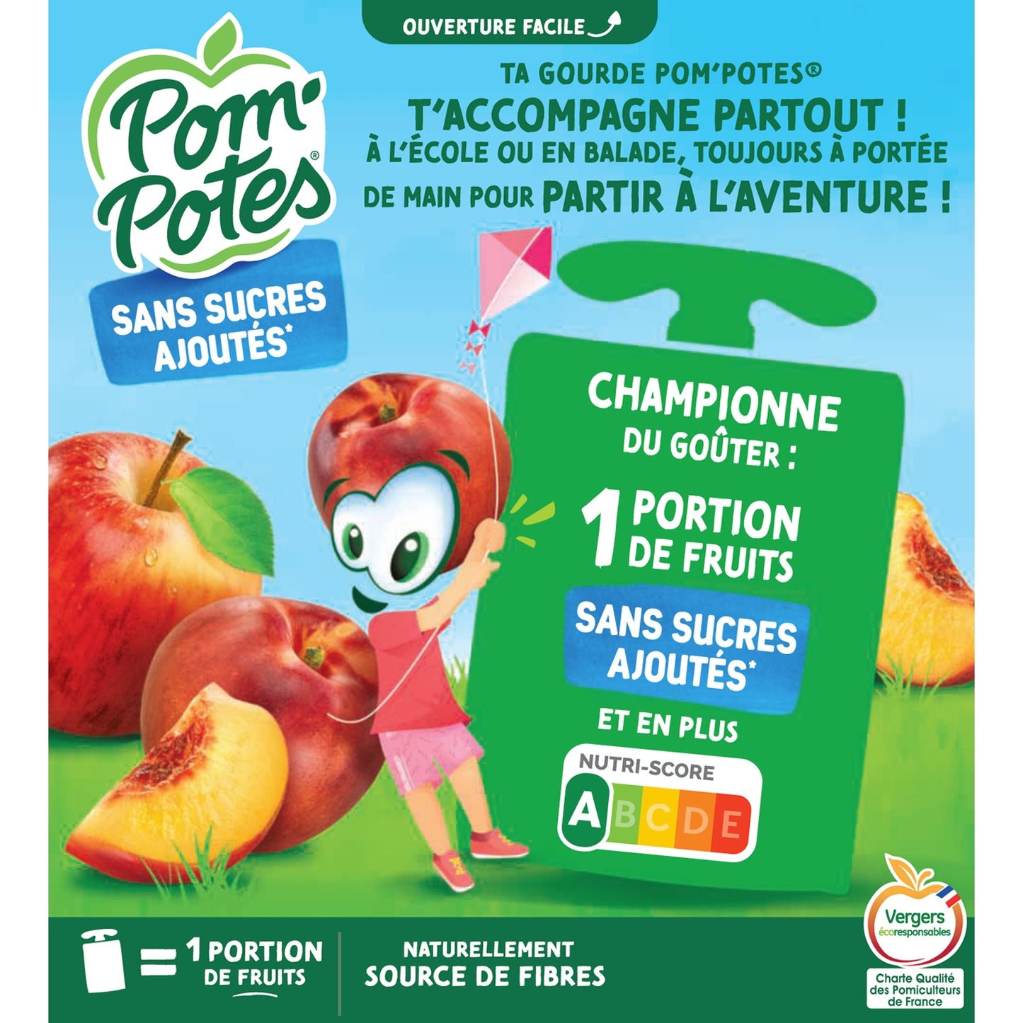 Apple and Nectar Compotes with No Added Sugar POM'POTES