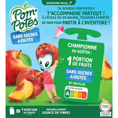 Apple and Nectar Compotes with No Added Sugar POM'POTES