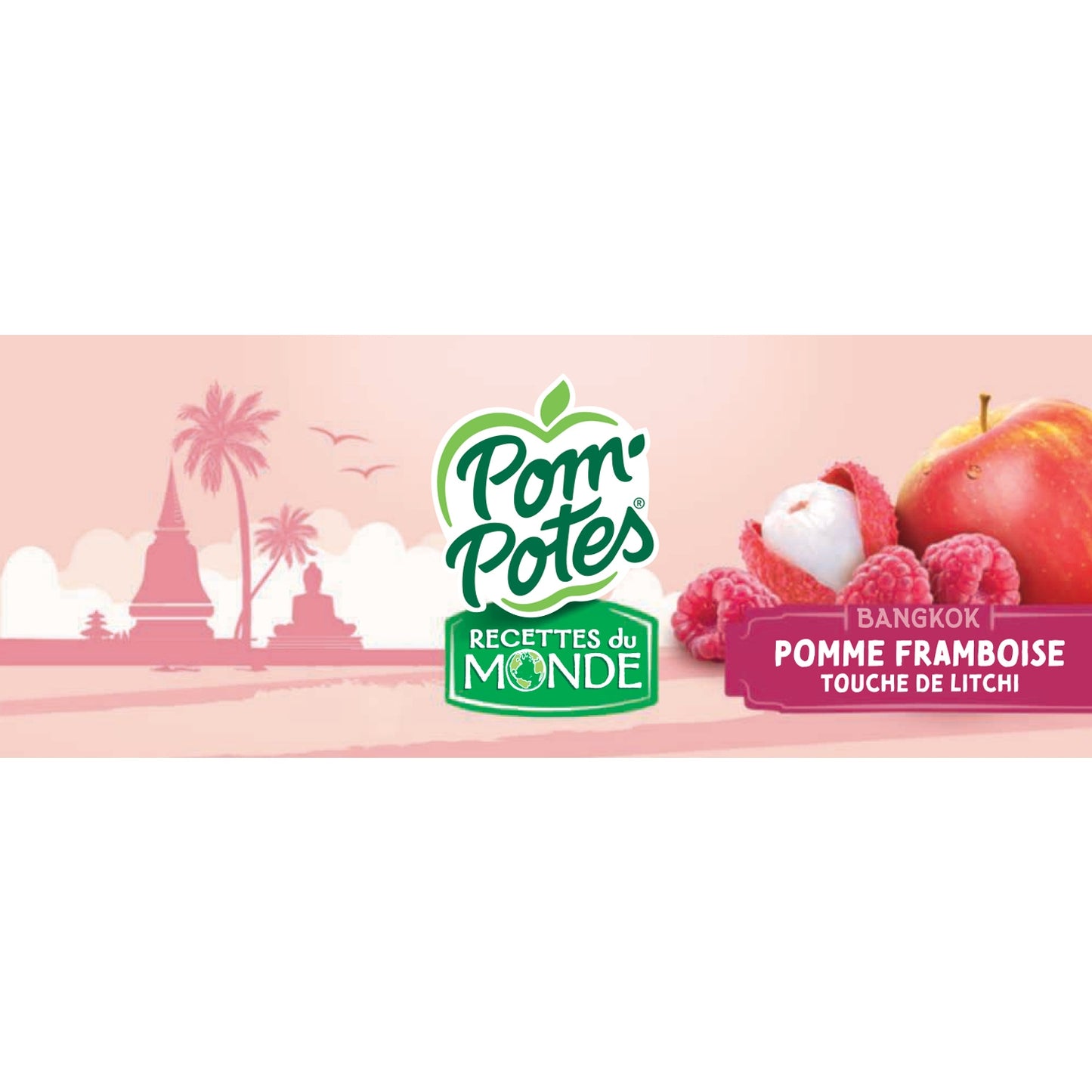 Kompott Rezept Bangkok Apfel Himbeere Litschi Ohne Zuckerzusatz POM'POTES