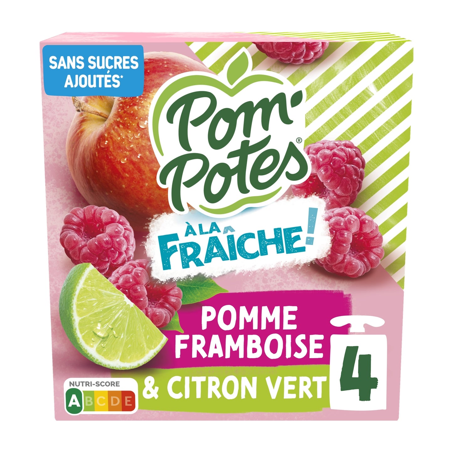 Compotes Pomme Framboise Citron POM'POTES 