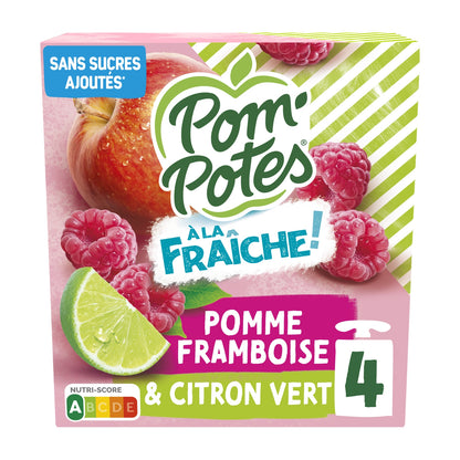 Compotes Pomme Framboise Citron POM'POTES 