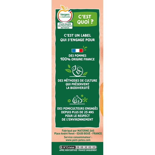 Compotes Pomme Pêche Pamplemousse POM'POTES