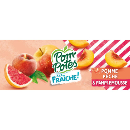 POM'POTES Apfel-Pfirsich-Grapefruit-Kompott