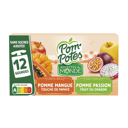 Tropical Recipes Compote No Added Sugar POM'POTES