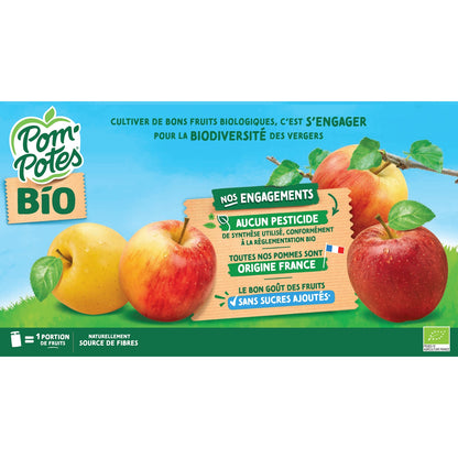 POM'POTES Organic Plain Apple Compote