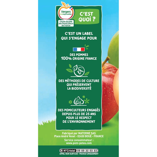 Compotes Pomme Nature Sans Sucres Ajoutés POM'POTES