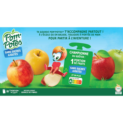 POM'POTES Natur-Apfelkompott ohne Zuckerzusatz
