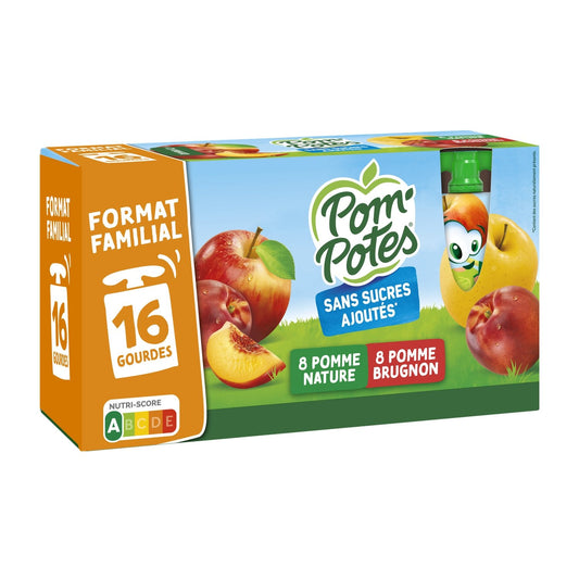 POM'POTES Apple and Apple Nectar Compotes