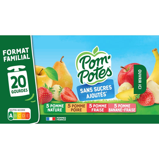 Compote Multifruits Sans Sucres Ajoutés POM'POTES