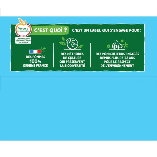 Compotes les Inédits Pomme, Mirabelle, Pêche Blanche, Abricot Sans Sucres Ajoutés POM'POTES