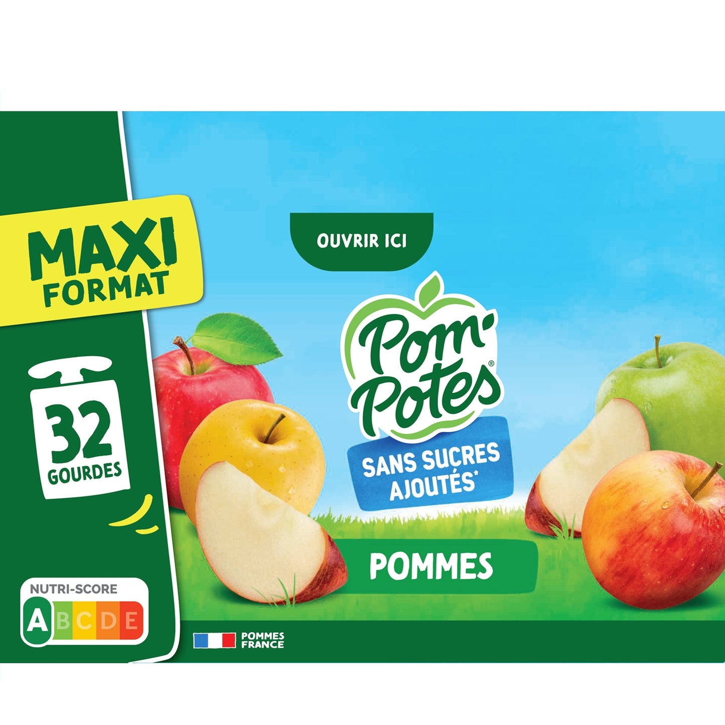 Compotes Pomme sans Sucres Ajoutés POM'POTES 